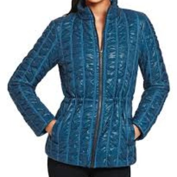 CAbi Poseidon Jacket Puffer 914 Lightweight Blue - Picture 2 of 11